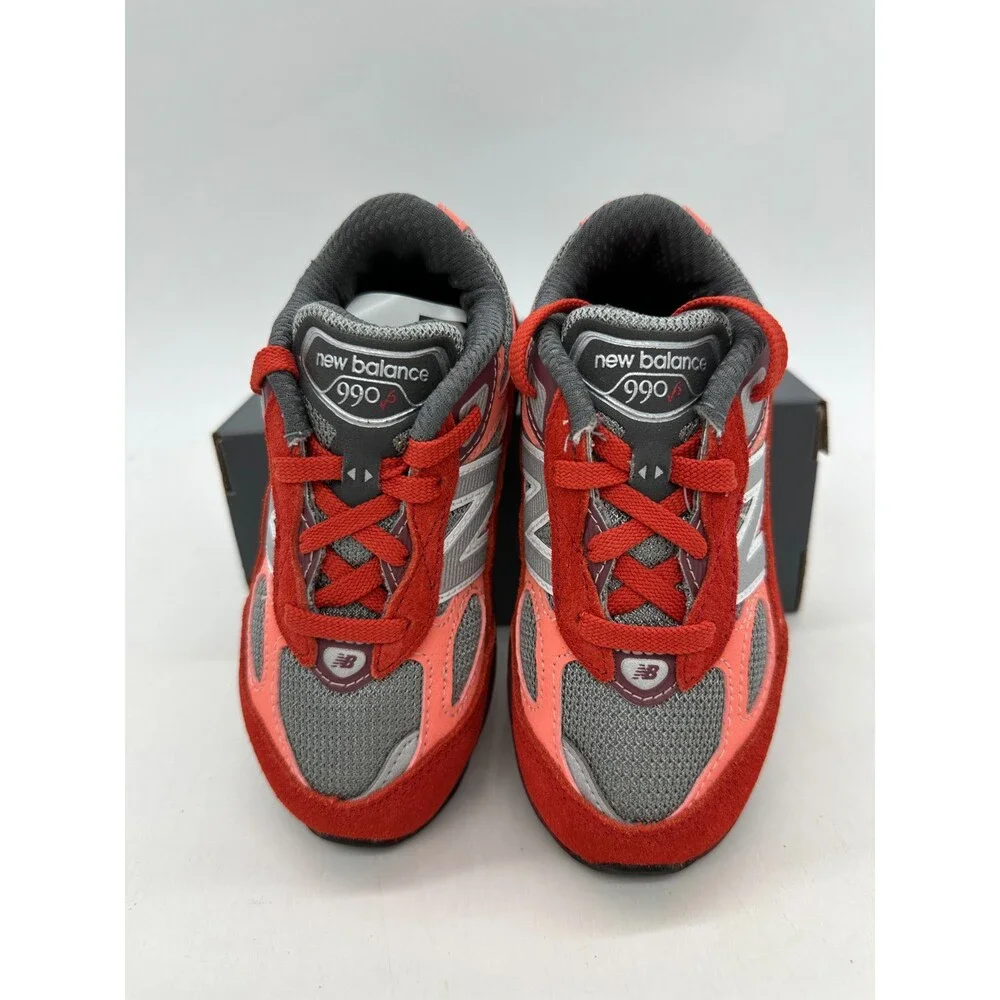 New Balance 990 v6 Infant Size 9 Red Suede Athletic Shoes IC990RT6